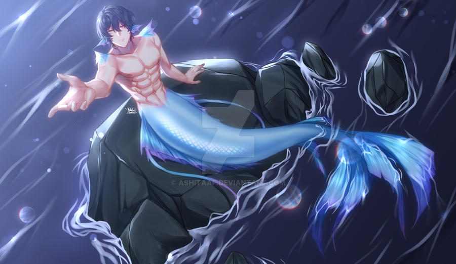 Simmer Merman commission merman by AshitaAF on DeviantArt