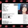 Ninja Info Card- Itachi Uchiha