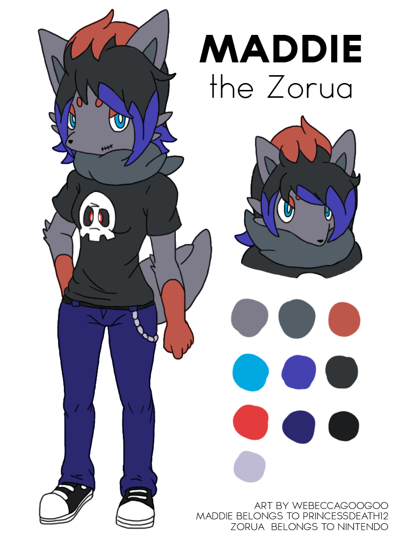 EntityHigh: Maddie the Zorua (for PrincessDeath12)