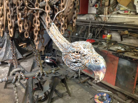 Vulture from old chain hoist.