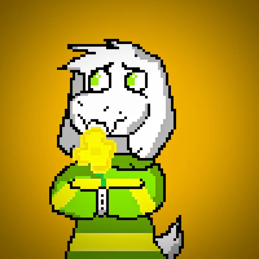 Kid Asriel pixel art by GoatsWithCoats on DeviantArt