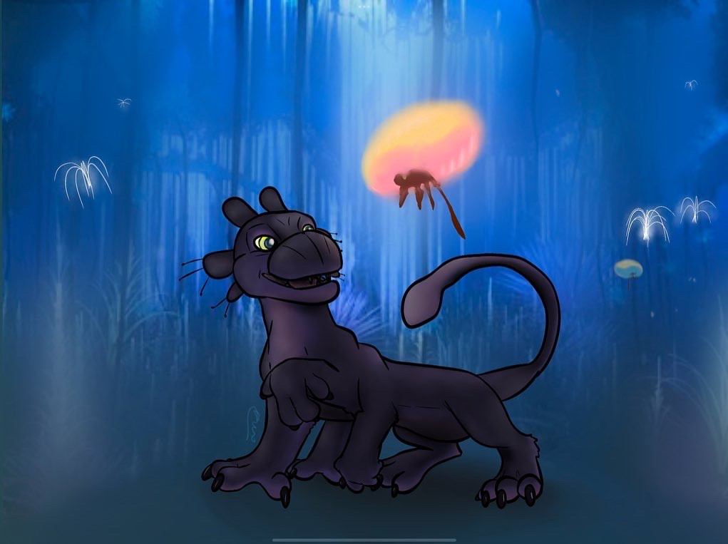 Thanator X Disney Lion King style (as a cub)