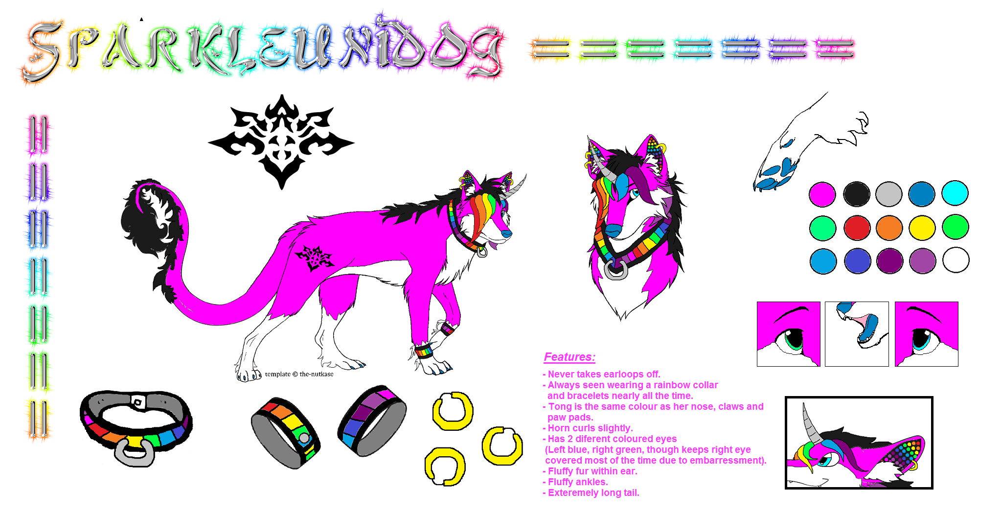 Sparkleunidog Reference Sheet (Ver.1)