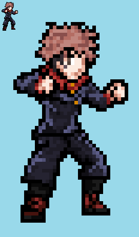 Modulo Yuji Sprite Itadori Yuji JUS Sprite (Jujutsu Kaisen) by mikongamer on DeviantArt