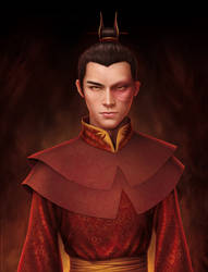 realistic painting of Zuko 1 by missbennet
