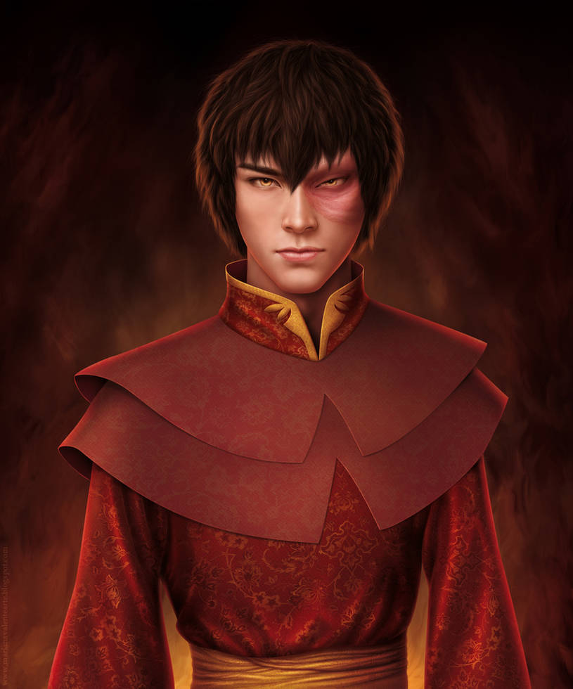 realistic painting of Zuko 2 by missbennet