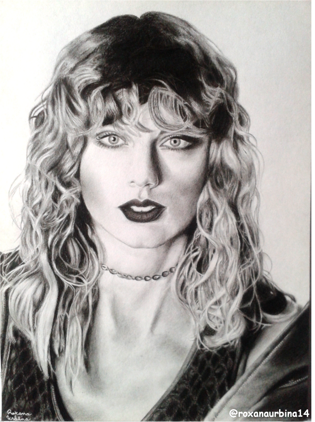 Taylor Swift Pencil Drawing (reputation Magazine) by RoxanaUrbina