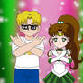 Zachary Noah and Sailor Jupiter Strike a Pose