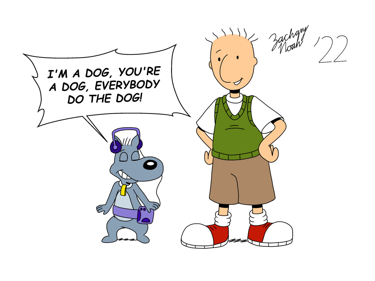 Doug Funnie and Porkchop by ZacharyNoah92 on DeviantArt