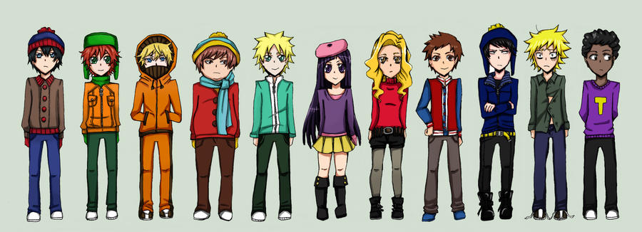 A Bunch Of South Park Characters by AniandherLucario on DeviantArt