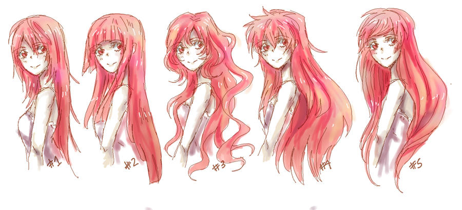 Manga girl hair reference III by StyrbjornAndersson on DeviantArt