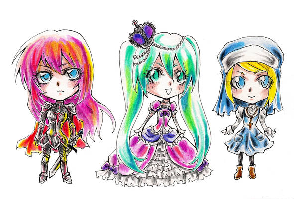 Vocaloid MagicLand Chibis