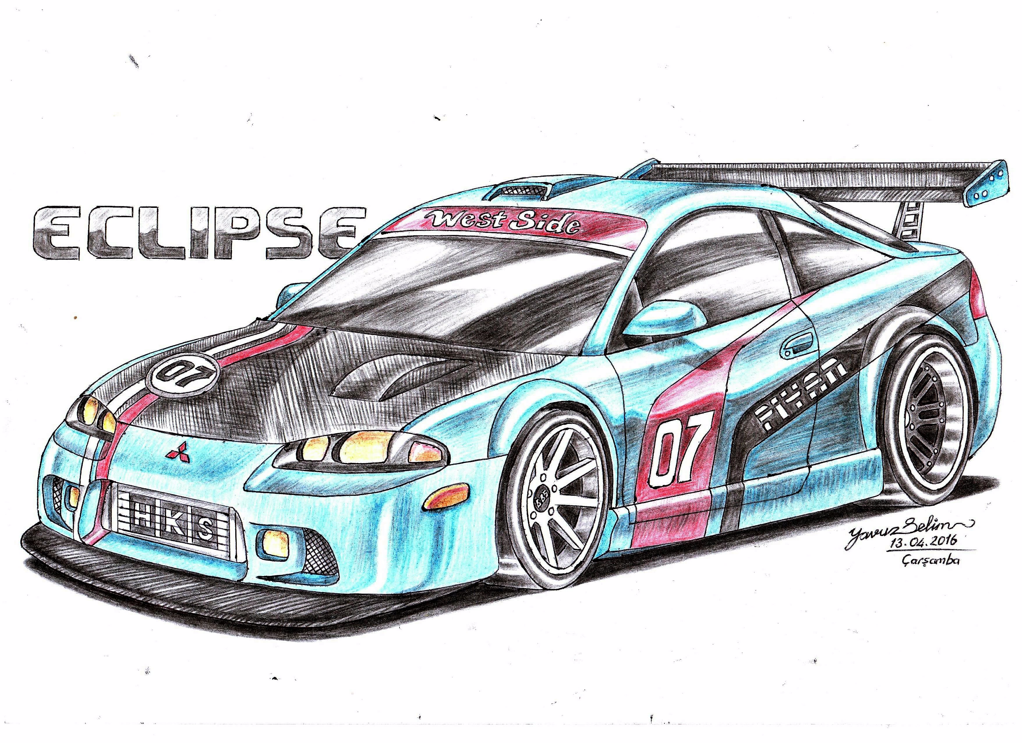 Mitsubishi Eclipse Gsx Modified Drawing. By Yavuzselim07 On Deviantart