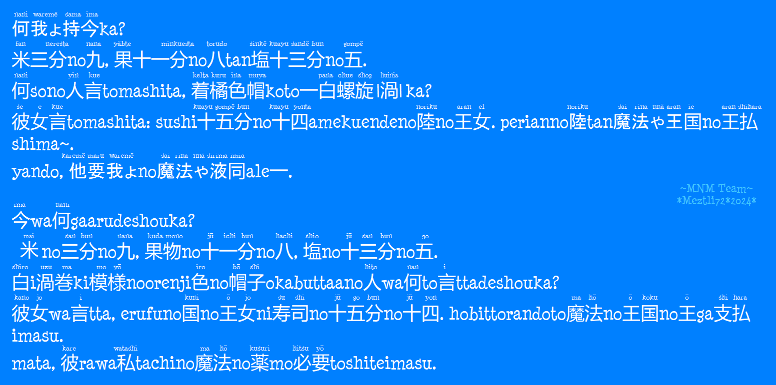 Mini Story Conlang Sample Text! by Meztli72 on DeviantArt