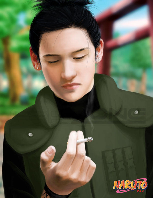 shikamaru cigarette Nara Smoking Shikamaru Smoking Magnetic Wall