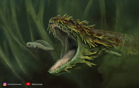 CRASSIGYRINUS. The swamp monster of the Carbonifer