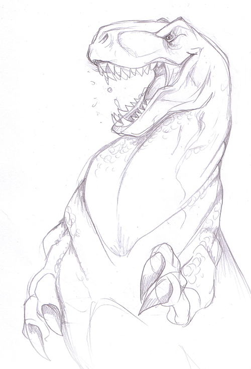 BWAHARHAR T-Rex Sketch