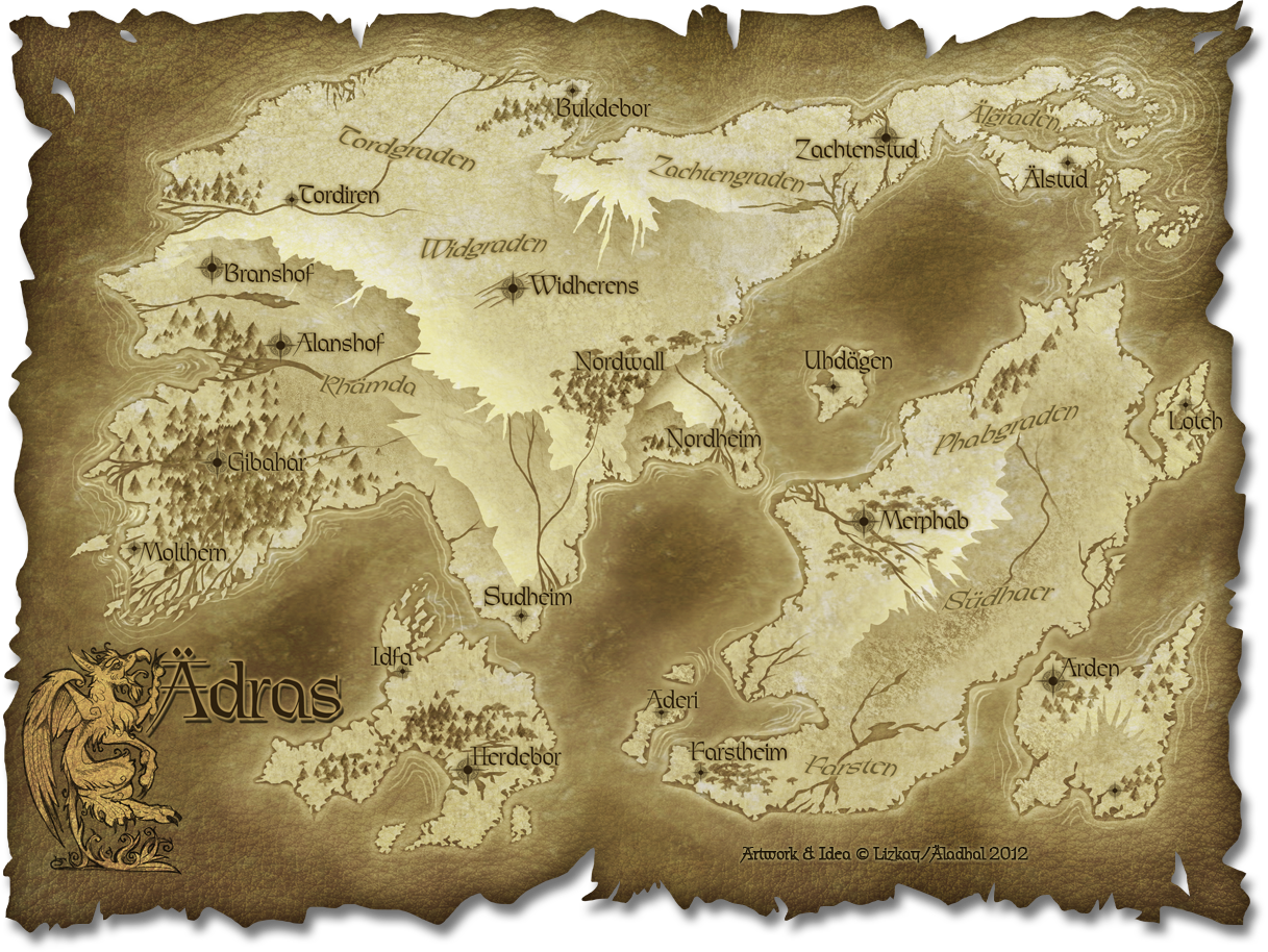 Map of Aedras