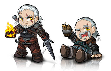 TinyWitcher - Geralt + Vesemir