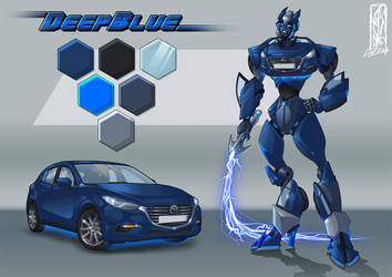 Transform-ication - Commission - Mazda 3 DeepBlue