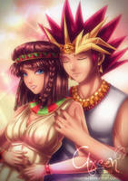 comm:: Teana and Pharaoh Atem