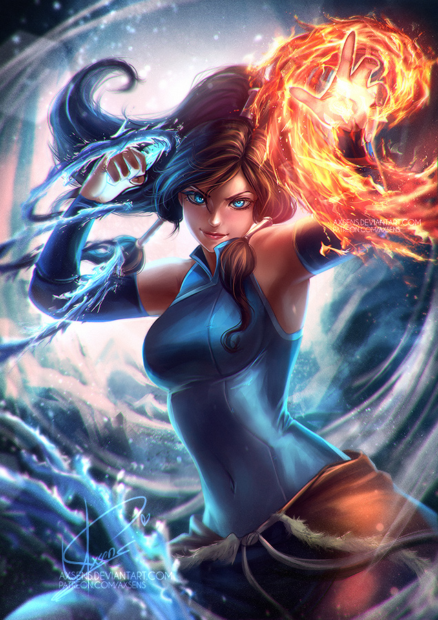 Legend Of Korra Fan Art Older Korra (The Legend of Korra) by Axsens on DeviantArt