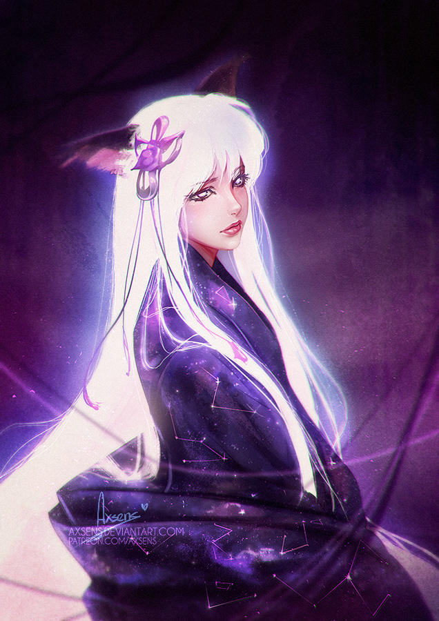 Moon Spirit Fox by Axsens on DeviantArt