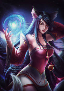 Ahri (League of Legends).nsfw optional.