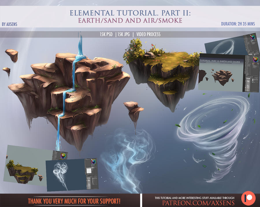 Elemental Tutorial. Part II: Earth and Air by Axsens on DeviantArt