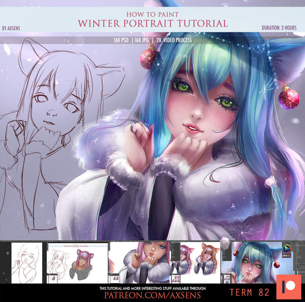 Winter Portrait Tutorial by Axsens