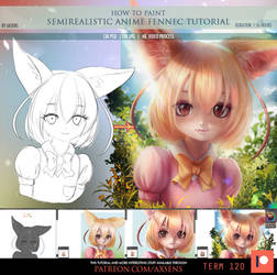 How to paint semirealistic anime Fennec Tutorial