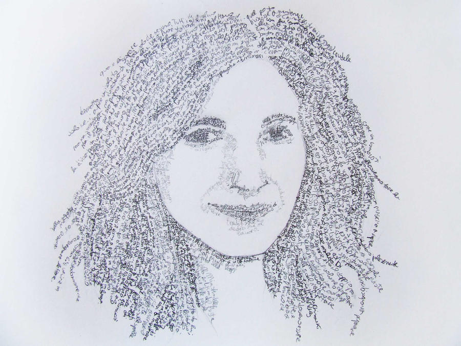 Portrait Using Letters Self portrait with letters by Heidi-the-ring on DeviantArt