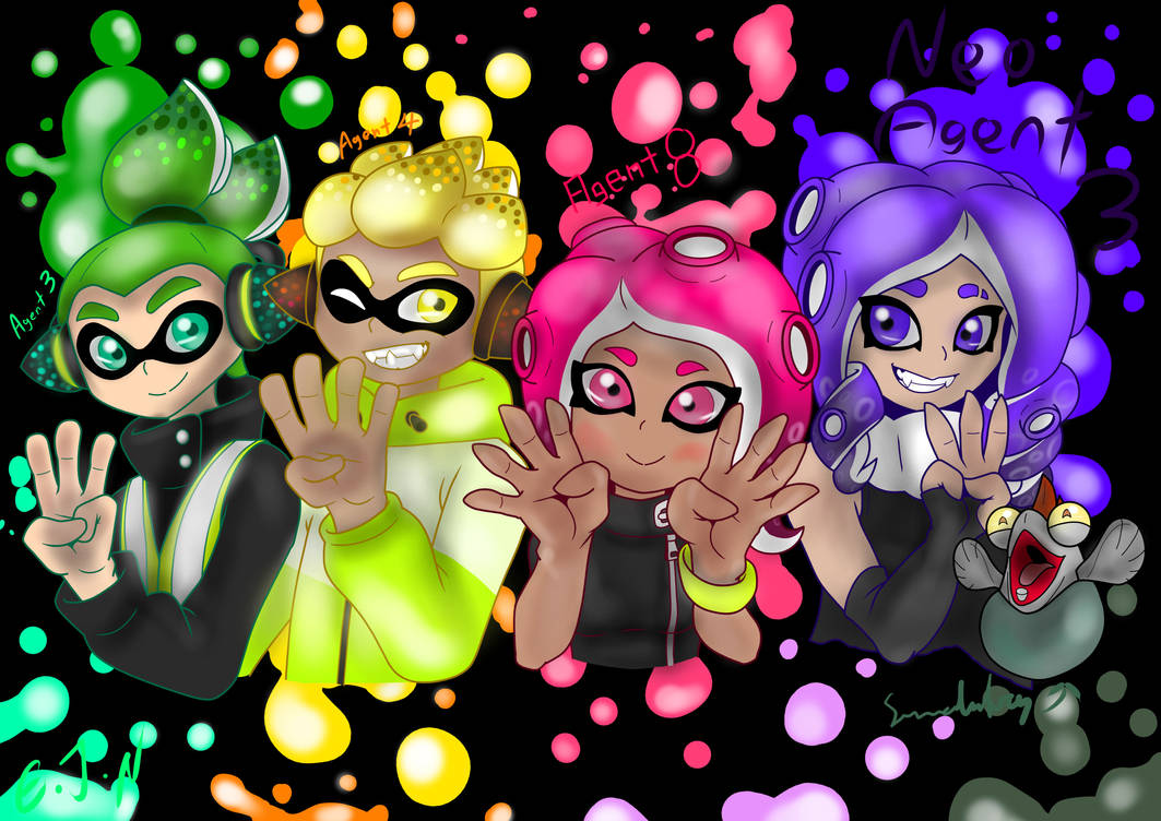 Splatoon Agent Animation My Splatoon Agents by EmeraldJolteon06 on DeviantArt