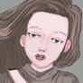 Desenhei uma modelo muito linda na mesa digital BR
