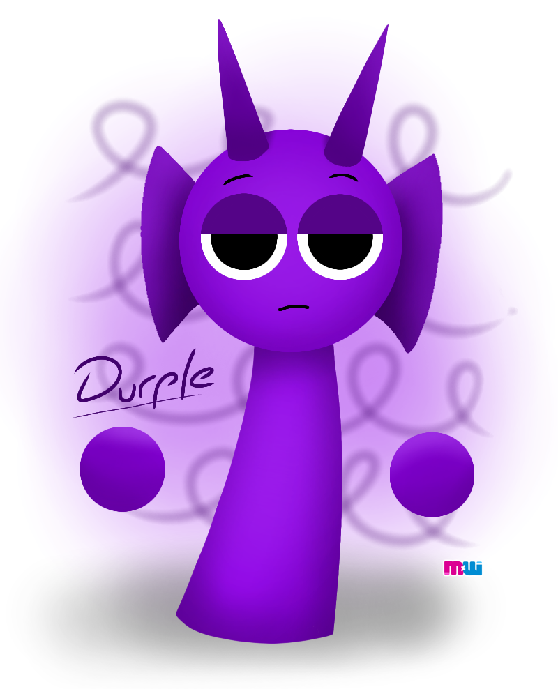 Durple The Rabbit Sprunki: Durple at Ease by MissySarahWriterDVA on DeviantArt