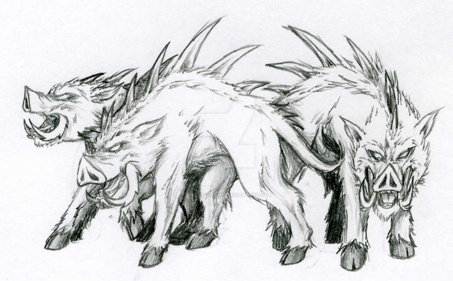 Realistic Razorback Pack of Razorbacks by ProudRyukin13 on DeviantArt