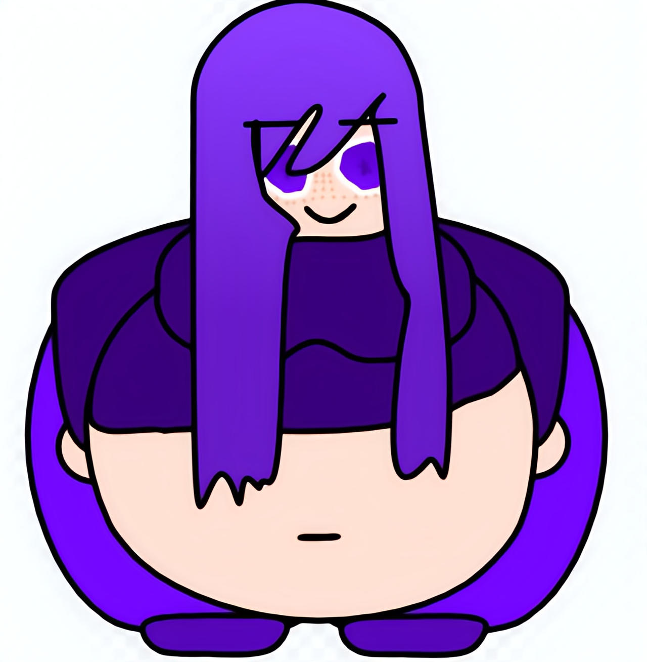 Fat purple (request) by FatDudeScratchAlt on DeviantArt