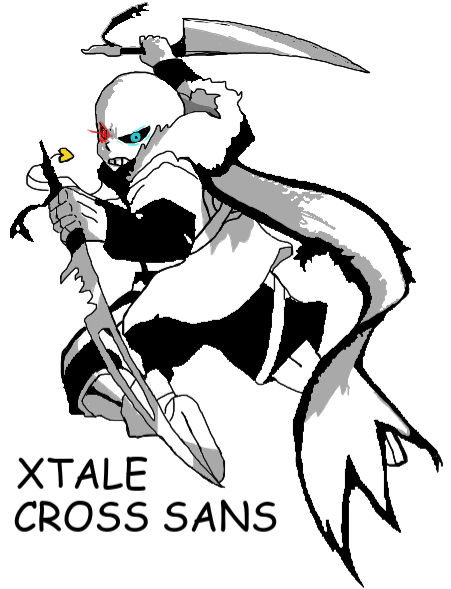 XTALE- Cross Sans art by R3troKn1ght on DeviantArt