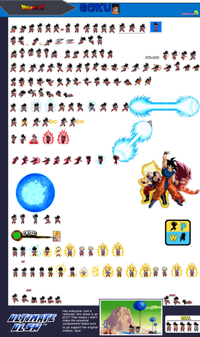 ULSW - Large Spirit Bomb Goku Sprite Sheet by TheSaiyanOfNamekZ on ...