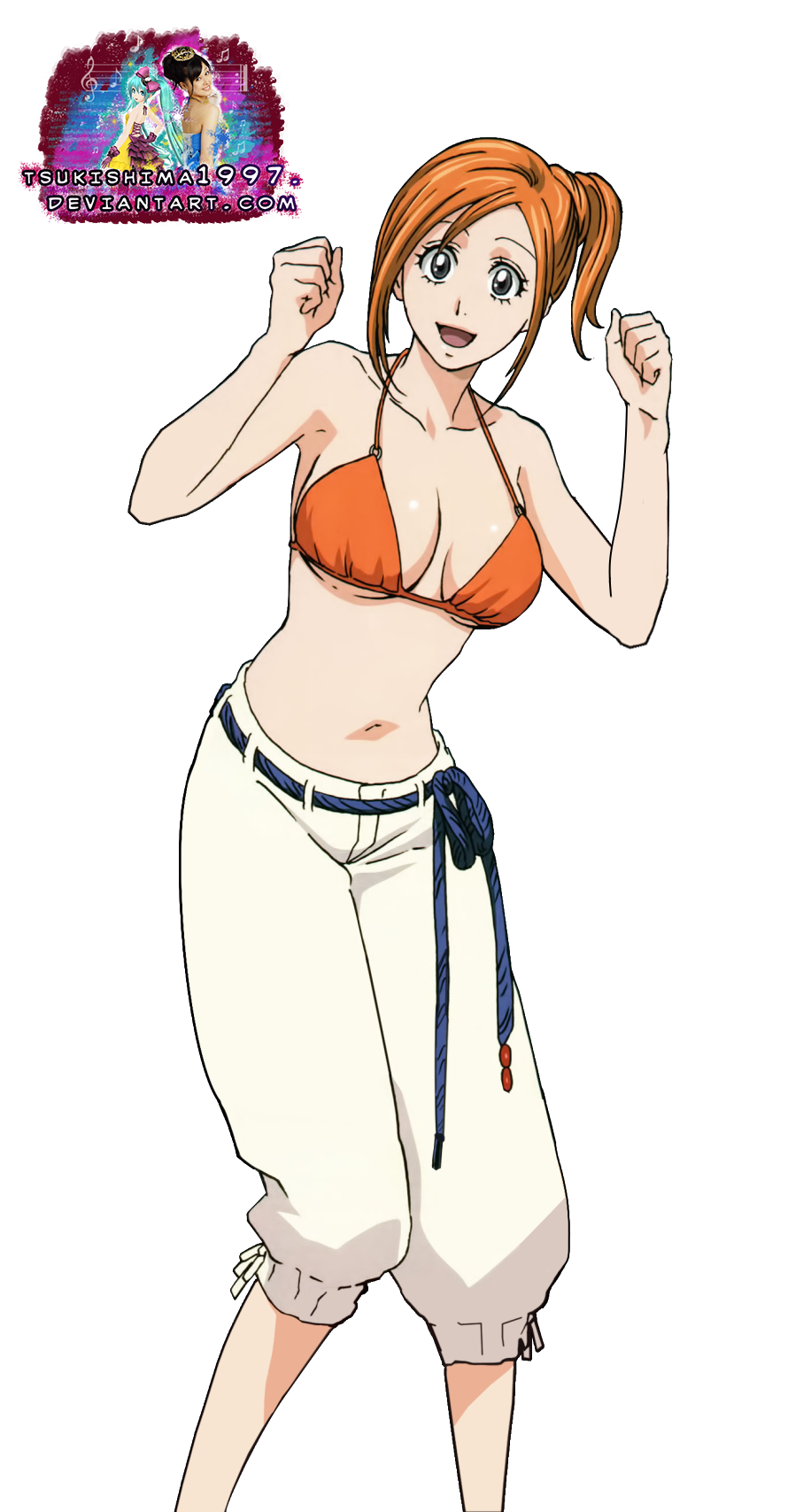 Switch: Orihime - Luffy by sarahmandrake on DeviantArt