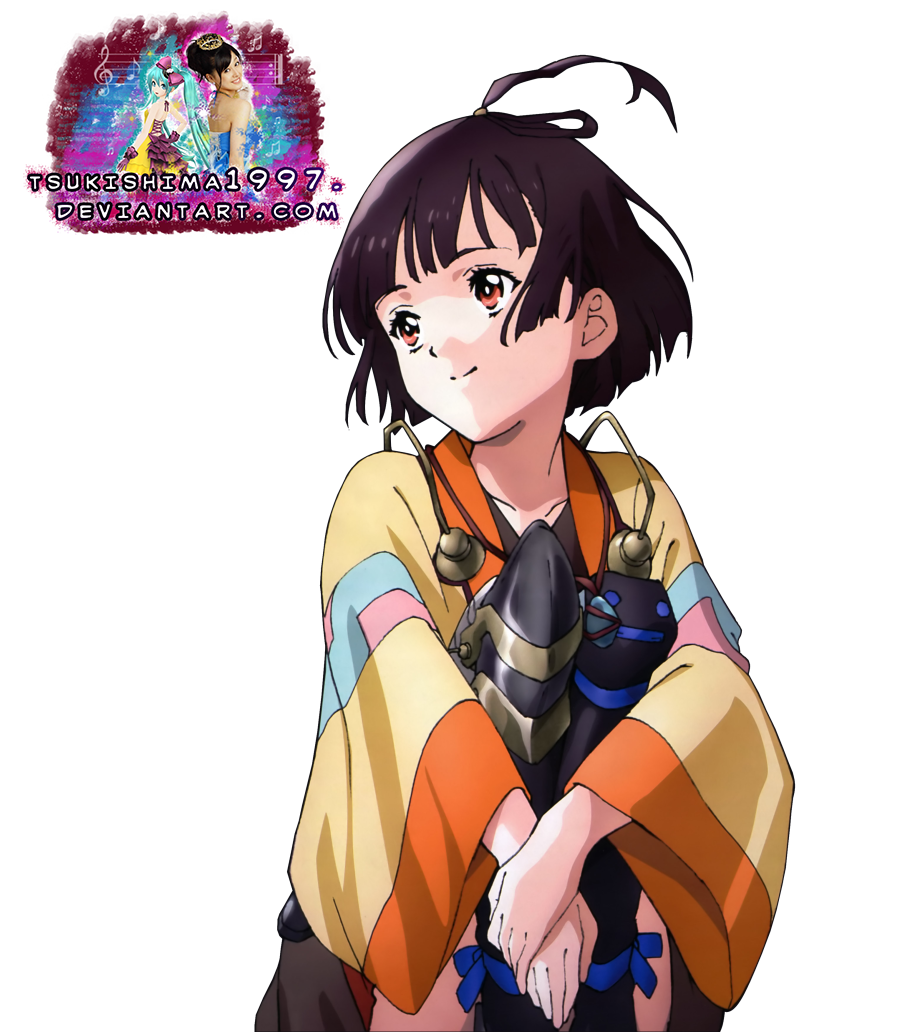 Koutetsujou no Kabaneri: Mumei render by Tsukishima1997 on DeviantArt