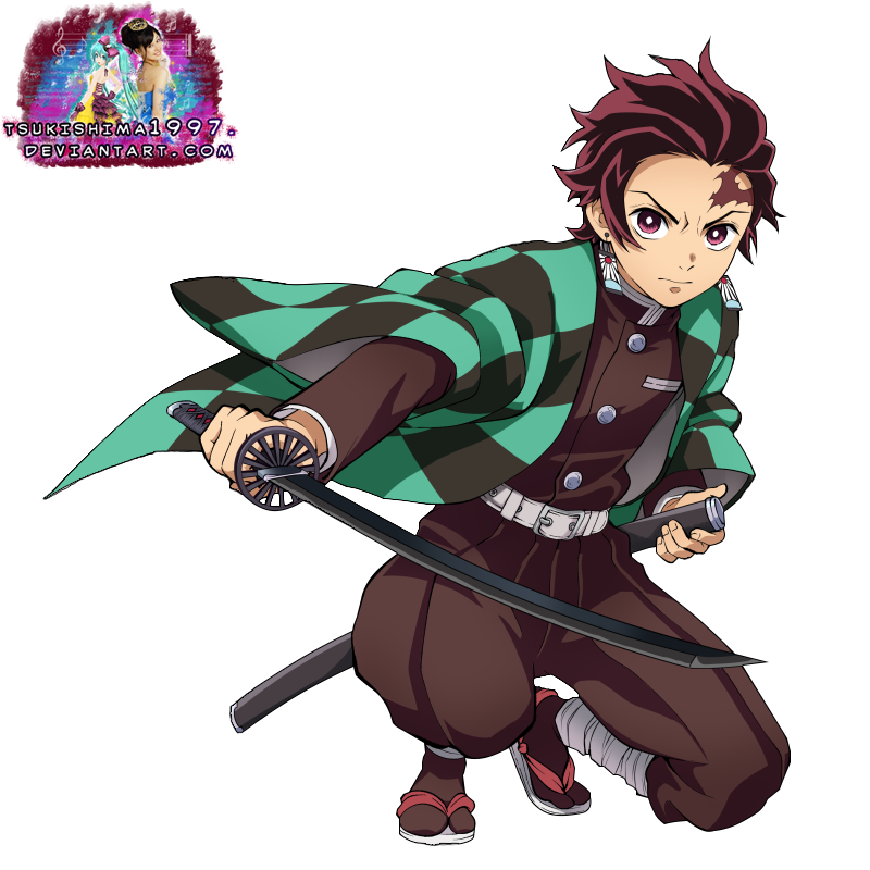 Kimetsu no Yaiba Tanjirou render by Tsukishima1997 on DeviantArt