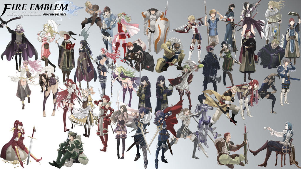 Fire Emblem Awakening - All Characters Wallpaper by jadefiresaph