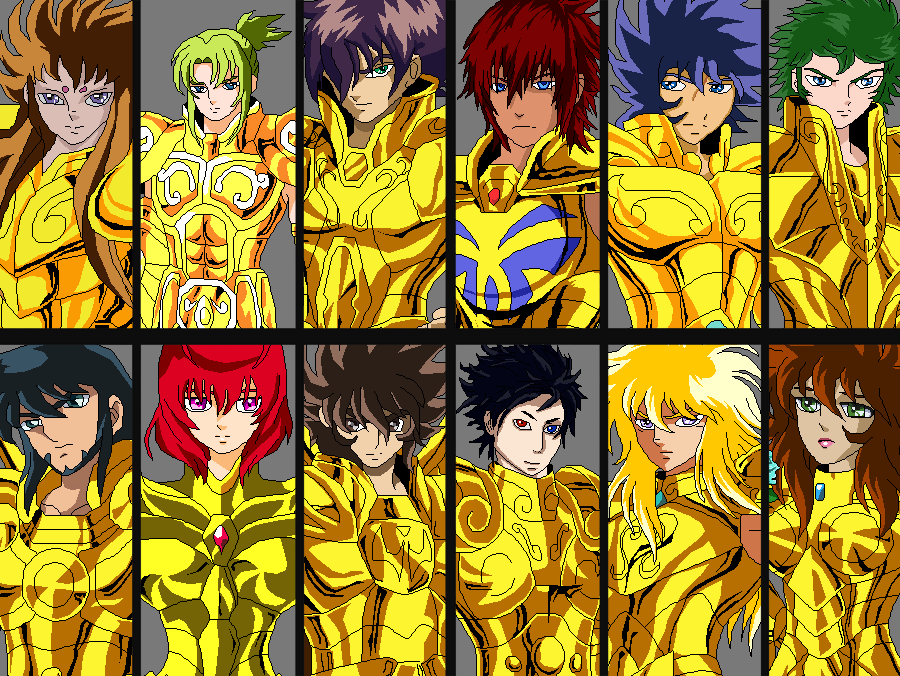 My gold saints - Saint Seiya by sidneythor on DeviantArt