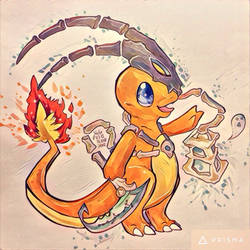 Charmander in Thresh cosplay :3