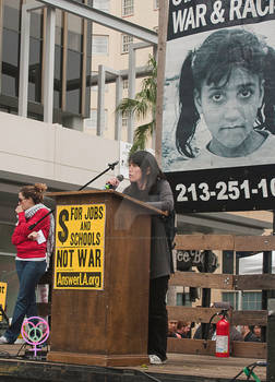 Peace Rally in Los Angeles on March 19, 2011