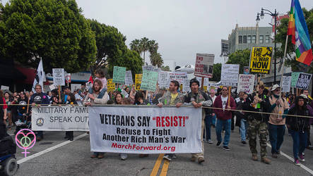 Peace Rally in Los Angeles on March 19, 2011