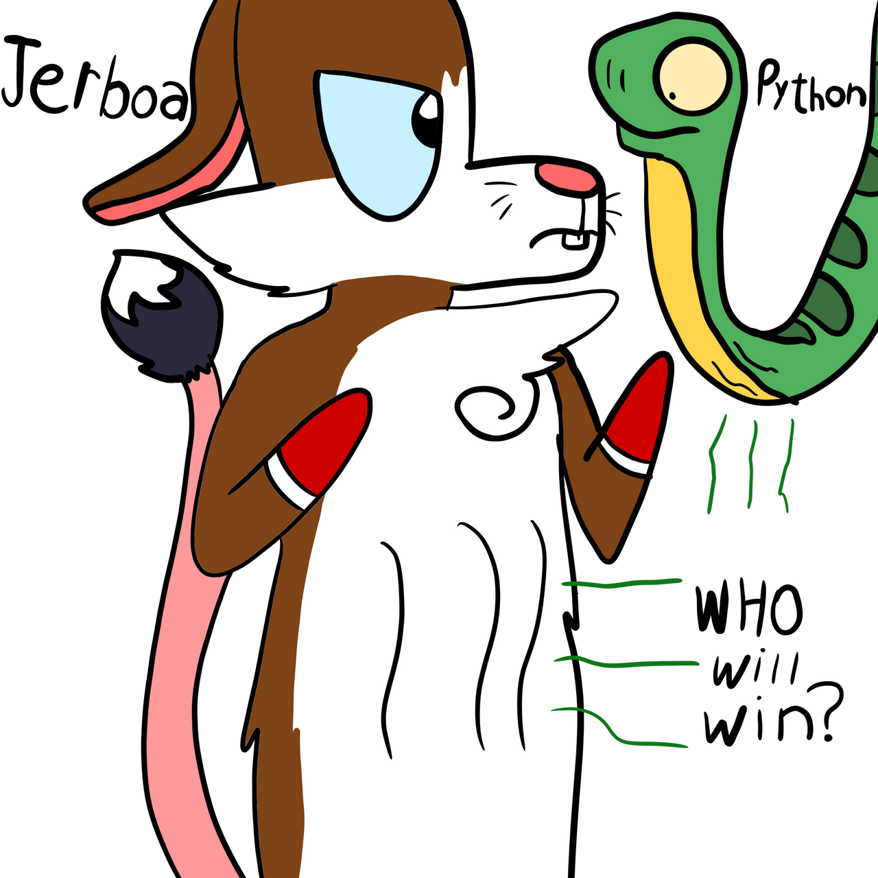 Python Vore Wolf Vore Contest: Jerboa vs Python by IsabellaJazminTheCat on DeviantArt