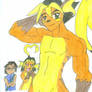 Male Raichu Anthro