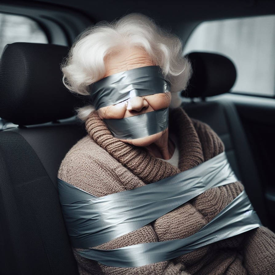 Granny tied up, gagged and blindfolded 7 by josephgonzalez1996 on